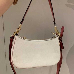 Evening Bags Shoulder Bags 2023 New Teri Chain Love Mahjong Bag Glacier White Contrast Stick armpit bag for women