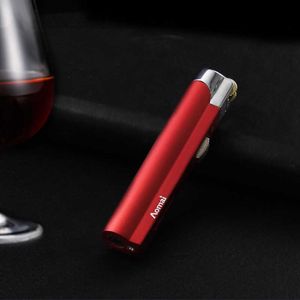 Cost-effective New Mini Turbo Lighter Metal No Gas Lock Fire Lighter Gadget Men's Gift Cigarette Lighter Cigar Smoking Accessories 3X1K