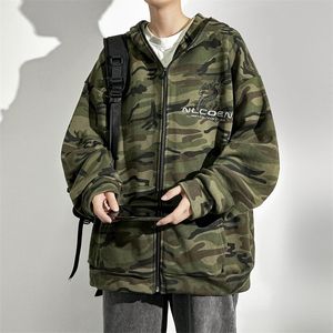 Herrtröjor Spring Autumn Hip Hop Military Camouflage Hoodie Högkvalitativ Streetwear Tactical Jacket Men Pullover Harajuku Tops Clothe 230830