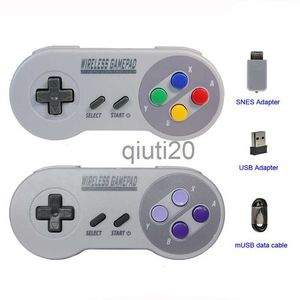 Kontrolery gier Joysticks Wireless Gamepads 2.4 GHz Joypad Joystick kontroler dla SNES Super Nintendo Classic Mini Console zdalne akcesoria x0830