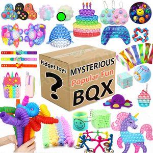 Dekompressionsspielzeug Random Mystery Fidget Toys Bag Pack für Kinder Sensorisches Spielzeug Stressabbau Autismus ADHS Geschenke Spinner Fidget Squishy Set 230829