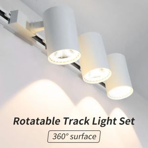 Full Set Led Track Light Spot Light Fixture 12/20/30/40W Track Lighting Rail Spot Led Track Lamp For Living Room Clothing Store