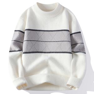 Herrtröjor 2023 Autumn Winter Style Högkvalitet Fashion Trend Sweater Men Casual Bekväm varma män i full storlek MXXXL 230830