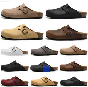 Sandały Boston Clog Men Designer Birks Kaptaki skórzana torba głowa Pull Cork Flats Mules Woody Mokorki