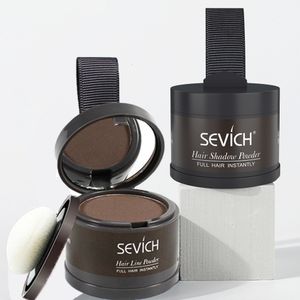 Hair Brushes Sevich Line Powder 4g Black Root Cover Up Natural Instant Waterproof Hairline Shadow Concealer Coverage 13color 230829
