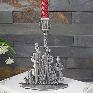 Świeczści Stopy Creative Street Lampa wosk staj europejski romantyczna dekoracja metalowa pojedyncza głowa świecka restauracja ślub ślub