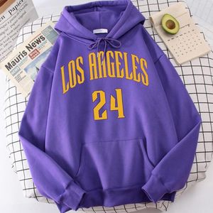 Men's Hoodies Los Angeles 24 California Letter Male Hoodie Vintage Graphics Tracksuit O-Neck Outdoor Clothing All-Match Fashion Men