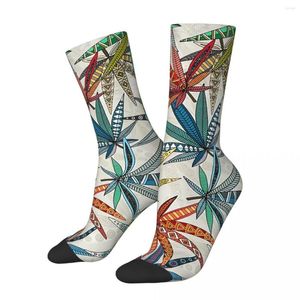 Calzini da uomo Happy Funny Boho Light Retro Harajuku Hip Hop Novità Modello Crew Crazy Sock Gift stampato