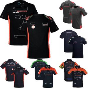 2023 Moto Racing Team Polo T-Shirt Yeni Motokros Jersey Yaz Motosiklet Off-Road Erkekler Sıradan Polo Gömlek Gevşek Hızlı Kuru Üst