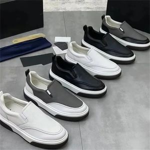 Men's shoes spring and summer new leather face waterproof leisure all-match leather face sports small white shoes male students running