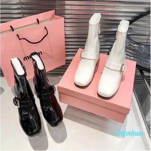 2023-Luxurys Designer Heels Boots Ancle Осень зимняя шорт-платформ глава вечеринки и пинетки Мэри Джейн