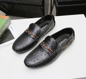 Ggshoes gussie loafers topquality pu new Guxci män skor läder modeklänning klassisk bekväm vårhöst glid på utomhus kortfattade casual affärsskor siz