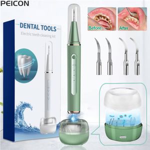 Other Oral Hygiene Dental Scaler For Teeth Tartar Remover Electric Cleaner Tooth Calculus Plaque Ultrasonic Stone Removal 230829