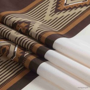 Duschgardiner Aubrey Farmhouse Tan Classic Waterproof Fabric Brown Printed Decorative Cream Dusch Crawtain R230831