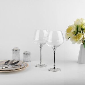 Wine Glasses S Customed 2 Pieces/lot 570ml/20oz Wedding Crystal Set With Gold Plating Stem For Wedding/Party Celebration