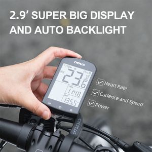 Bike Computers CYCPLUS GPS Bike Computer Bicycle Accessories ANT BLE Waterproof Speedometer Power Meter Cadence Speed Heart Rate Sensor 230829