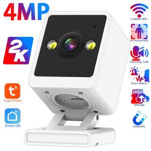 IP -kameror 2K Mini Cube Camera Wireless Nanny Liten inomhushem Säkerhet med Night Vision AI Human Detection 2 Way Talk 230830