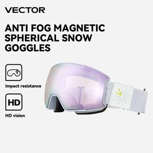 Skidglasögon vektor män snowboard glasögon kvinnor vinter utomhus snö solglasögon uv400 dubbel lager lins antifog skidåkning 230830