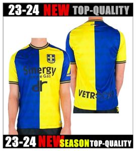 2023 Hellas Verona FCHRUSTIC Mens Futebol Jerseys HENRY VERDI LASAGNA TAMEZE DOIG 120º Aniversário Camisas de Futebol Uniformes de Manga Curta