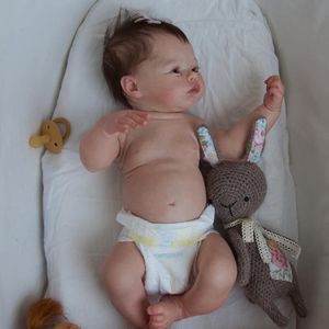 Dolls 18inch Full Body Vinyl Reborn Baby Doll Meadow born Size Real Picture Handmade Handroot Hair Visible Veins Drop Shippig 230830