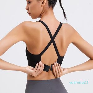 Yoga Outfit Women Sports Bras Tights Crop Top Vest Beauty Back Shockproof Gym Fitness Athletic Brassiere