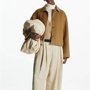 Женская смесь 2023, модная повседневная лоскутная куртка в стиле ретро с длинными рукавами и шикарными лацканами, однобортное универсальное короткое пальто Muje 230829