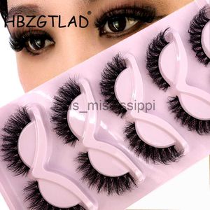 False Eyelashes HBGZTLAD False Eyelashes Cat Eye Wispy end eye elongated Thick Mink Lashes Fluffy Short Natural Fake Lashes 5 Pairs Multipackack x0830