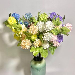 Decorative Flowers 1 PC Wedding Arrangement Simulation Hydrangea Macrophylla Furniture Decoration Flower