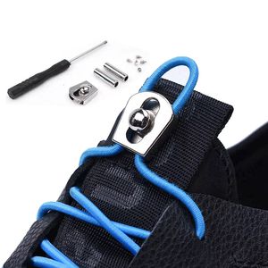 Shoe Parts Accessories 1 Pair Elastic Shoelaces No Tie Shoe Laces Round Kids Adult Quick Locking Shoelace Outdoor Leisure Sneakers Lazy Lace 230830