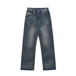 Frühlingsblaue Cargo-Jeans für Herren, Streetwear, Denim-Jogginghose, Übergröße, XL, XXL