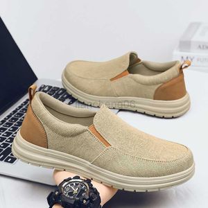 Dress Shoes Men Casual Shoes Spring Autumn Canvas Shoes Breathable Comfortable Outdoor Slip on Walking Sneakers Classic Loafers for Men L0830