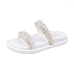 Tofflor kvinnors mode solid se genom tjocka botten kvinnor vandring sandal sandaler kvinnor storlek 10 korkkilar klädda