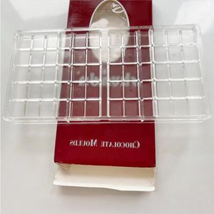 Baking Moulds Bar lattice Chocolate Mold transparent lattices hard plastic mould Candy Molds food grade Mushroom Bars shunda wholesale Iijis