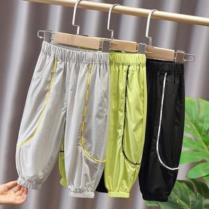 Trousers 2023 Summer children s ice silk Anti mosquito Pants boys knickers girls casual pants loose sport 230830