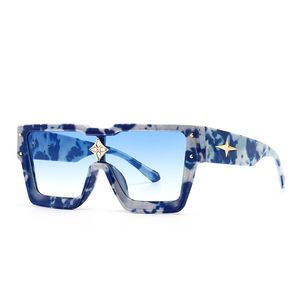 Модные солнцезащитные очки кадры классический дизайнер роскошных брендов квадратные солнцезащитные очки для мужчин женские модные винтажные каркас