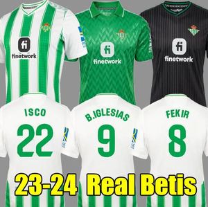 Real Betis Camiseta Primera Equipacion 23 24 Zrównoważony rozwój Joaquin IgleSias Portero Multi de Futbol 2023 2024 REAL BETIS SOCCER Jerseys Football Shirt Men 966