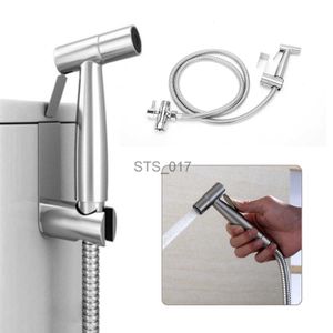 Bathroom Shower Heads Handheld Stainless Steel Bidet Spray Shower Head Shattaf Toilet + Hose Kit US x0830
