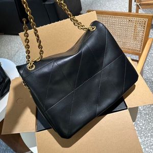 Retro espelho qualidade designers grandes jamie flap sacos 43cm mulheres couro real acolchoado bolsa de luxo preto pele de carneiro bolsa crossbody ombro chian saco