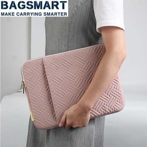 BAGSMART Laptop Sleeve for Macbook Air pro 13 Case 15.6/13.3 inch Notebook bag Laptop Accessories Shockproof Case for Men Women HKD230828