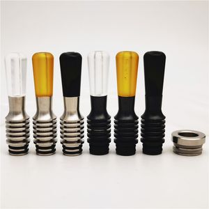 1pcs Drip Tip 510 ПК из нержавеющей стали PEI POM Аксессуары соломенное соединение соломенное соединение