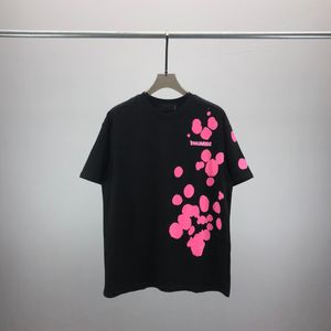 2 nowe męskie damskie designer T-koszulki Modna Moda T-shirt Najwyższej jakości bawełniane koszulki Luksusowe luksusowe streetwearu Hip Hop Tshirts#124