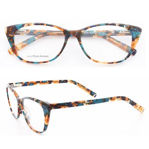 Modische Sonnenbrillengestelle für Damen, Katzenaugen-Brillengestell für Damen, runde modische optische Brillengestelle, Schildkröten-Retro-Rezeptbrille, Leopardenmuster 230830