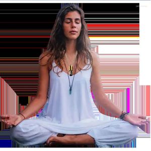 Ciondoli Collana in acciaio inossidabile per meditazione consapevole, respirazione, per donne, uomini, yoga, ansia, sollievo dallo stress, goccia