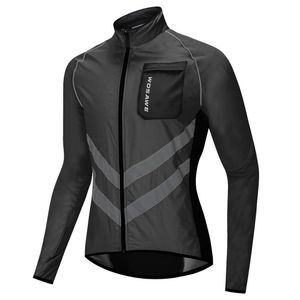 Jaquetas de ciclismo Homens Ciclismo Windbreaker Long Jersey Leve Jaqueta à prova de vento Repelente de água Bicicleta MTB Road Bike Roupas 230829