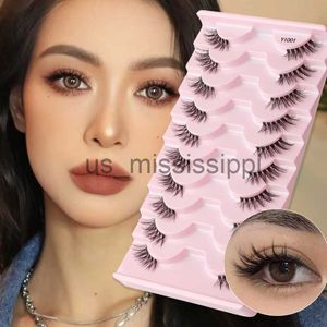 Falska ögonfransar YSDO 3510 Par Natural Half Eyelash Extension Handgjorda 3D Mink Lashes Makeup Dramatiska Mink False Eyelashes Fake Lash Cilios X0830