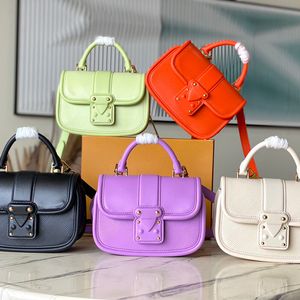 Small Handbag Mini Tote Bag Crossbody Designer Bag Top Handle Light Green Flap Shoulder Bags Purse Top Mirror Quality Cowhide Leather S-Lock Totes Bag Silver Hardware