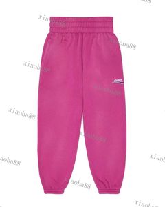 designerkläder barn bomullsjogging shorts högkvalitativ fast färg fashionabla byxor hösten vinterstil casual sportkläder byxor topp varumärke rosa