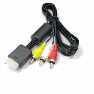1.8m لـ PS2 AV Cable Line Audio Video Component Corder Cord Wire 3 RCA TV Lead for PS1/PS2/PS3 Console AV Cable