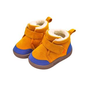 Boots Winter Kids Snow Boots Infant Baby Girl Shoes Cotton Plush Warm Toddler Sneakers Fashion Boys Short Boots Non-Slip SCW028 230830