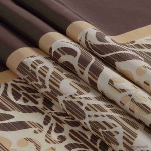 Duschgardiner Sterling Chocolate Farmhouse Classic Waterproof Fabric Modern Printed Decorative Brown Shower Curtain R230831